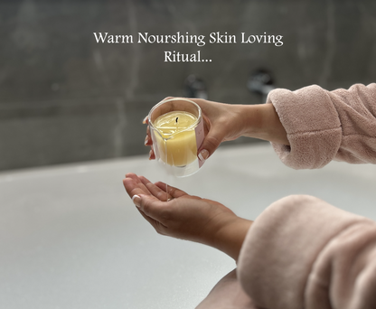 Warm Nourishing Skin Loving Ritual in a candle 
